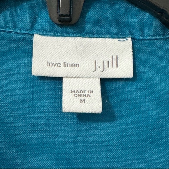 J. JILL Love Linen 100% Linen Minimalist Long Sleeve Button Down Tunic B… - Picture 5 of 8